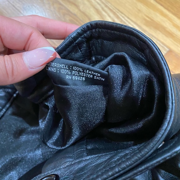 WILSONS LEATHER black leather pants - Picture 7 of 11